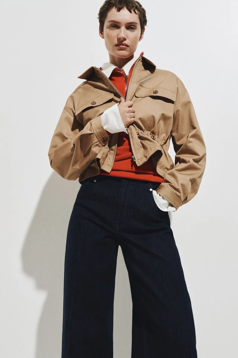 H&M Wide High Waist Jeans
