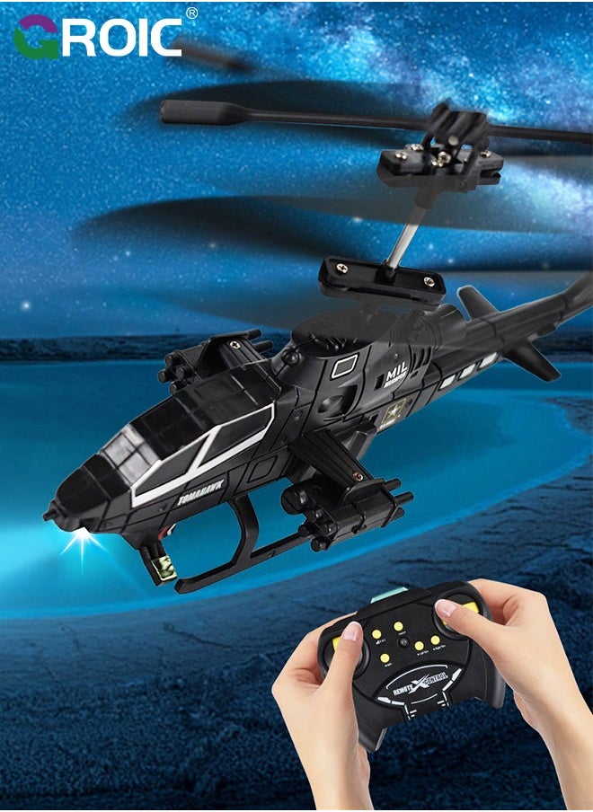 GROIC - Remote Control Helicopter, RC Flying Toys for Boys Girls Birthday, Rc Helicopter Toy with Gyro & LED Light, 2.5GHz Perfect Indoor Flying Toy for Beginner Kids Boys Girls - Image 1