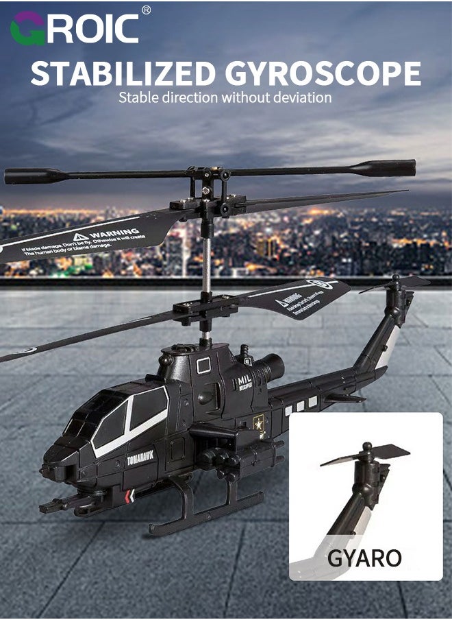 GROIC - Remote Control Helicopter, RC Flying Toys for Boys Girls Birthday, Rc Helicopter Toy with Gyro & LED Light, 2.5GHz Perfect Indoor Flying Toy for Beginner Kids Boys Girls - Image 1