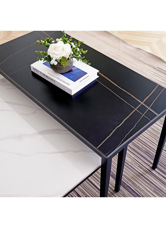 Baron 2-Piece Sintered Stone Rectangular Coffee Table Set 70 x 36 x 120 cm
