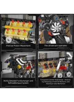 10131 W16 Engine Building Kit - Build Your Own W16 Engine Toy, 16-Cylinder Petrol Car Engine Replica Model Building Kit For Kids/Teens 10+ Years (952 Pcs) - pzsku/Z3EC8DF06D0740A5EC4C0Z/45/_/1734347910/03134eb2-f487-47a0-b214-16cc48ed2f2f