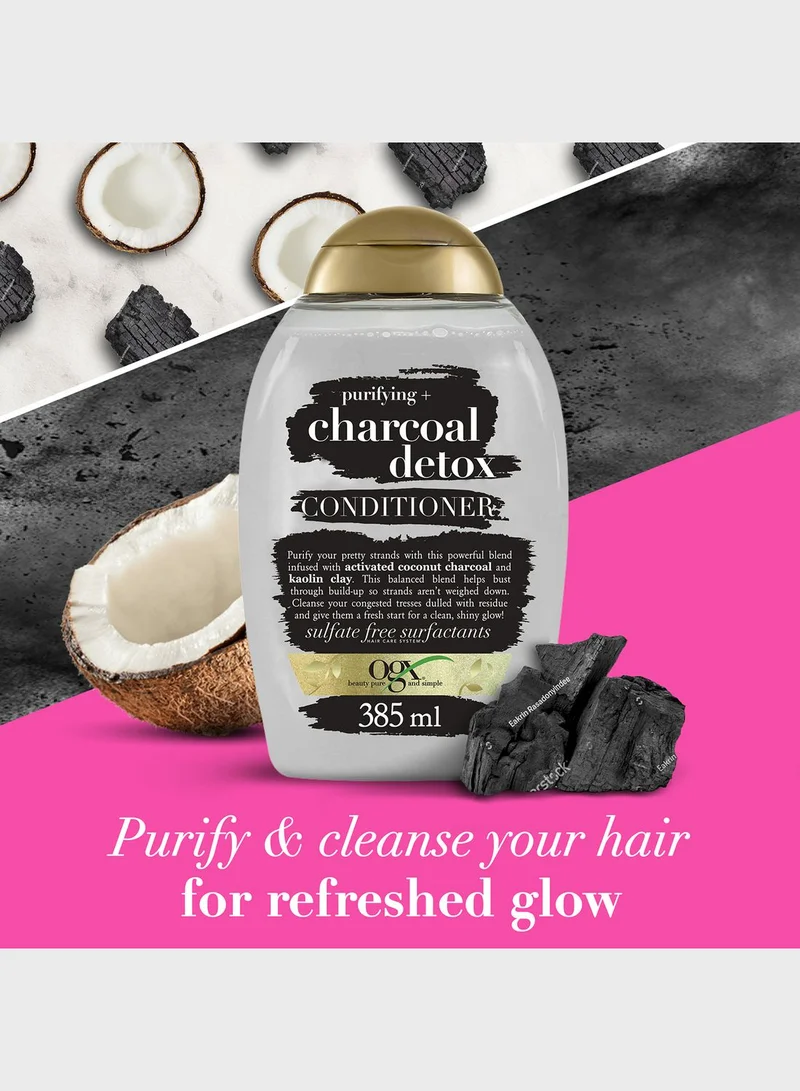 Ogx OGX Conditioner, Purifying+ Charcoal Detox, 385ml