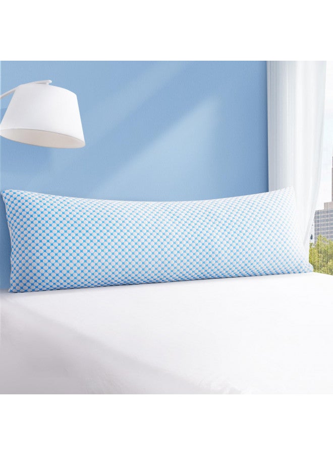 EASELAND Firm Body Pillow Shredded Memory Foam(Adjustable Loft), Cooling Breathable for Sleeping Full Body Size 1 Pack - Image 1