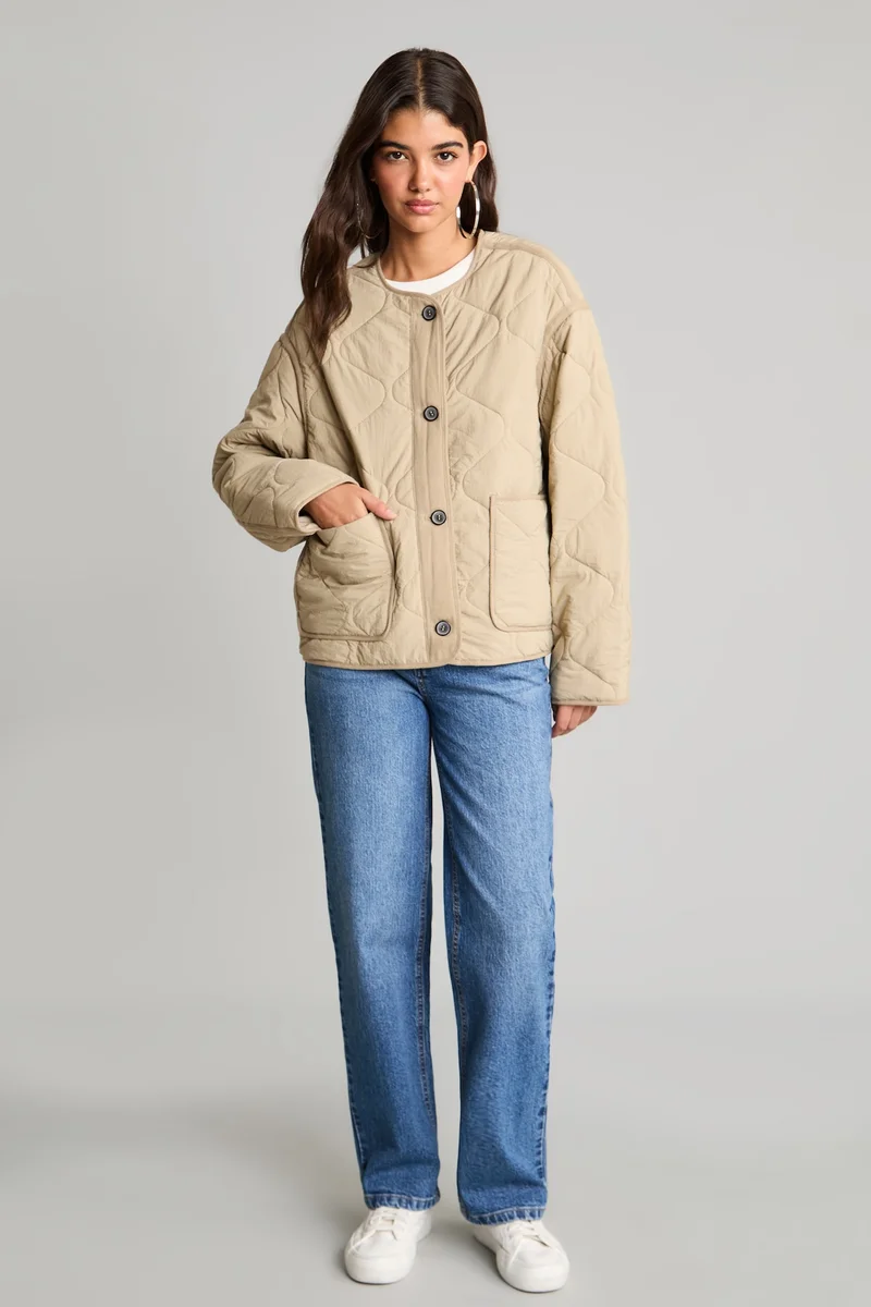 Defacto  Regular Fit Puffer Jacket for Women | Best Price UAE