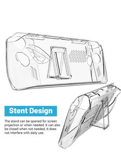 Excefore Clear Protective Case Compatible for ASUS Rog Ally Handheld, Transparent PC Crystal Protective Case, Tempered Glass Protector for ROG Ally Accessories(1Pcs ProtectiveFilm, 2Pcs Tempered Film)  - Image 2