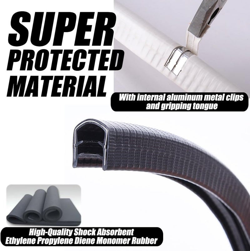 MAXPRO Skateboard Deck Guards Protector,Longboard Deck Edge Protection,Durable Shock Absorbing Rubber Cover with Excellent Grip Nose Guard and Tail Guard - Image 2