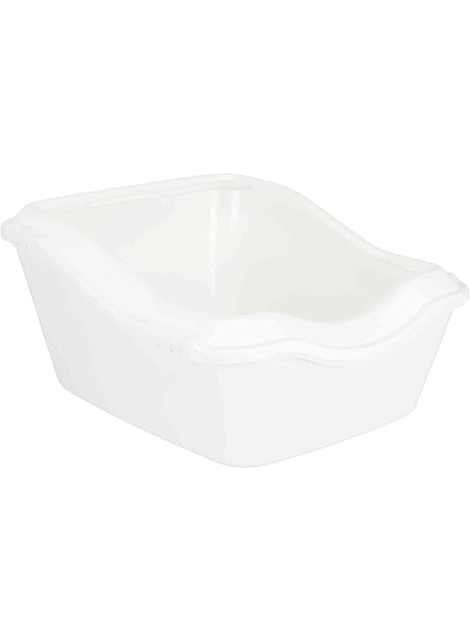 تريكسي صينية فضلات القطط من كليني بإطار مقاس 45 × 29 × 54 سم باللون الأبيض - Image 1