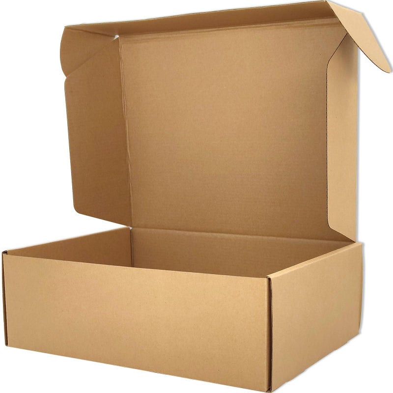 Lmuze Brown Shipping Boxes for Small Business Pack of 20-12x9x4 inches Cardboard Corrugated Mailer Boxes for Shipping Packaging Craft Gifts Giving Products - Image 1