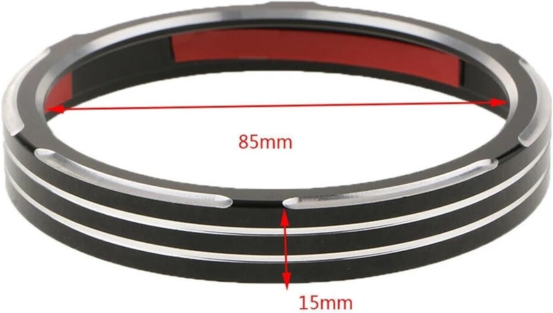 QASULER Motorcycle Speedometer Gauge Bezel Trim Ring - Image 2