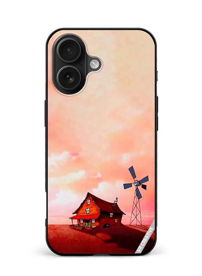 VR CREATIVE Protective Case Cover For Apple iPhone 16 House Design Multicolour