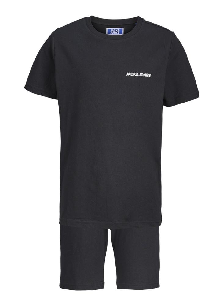 Jack & Jones Junior - Kids Jaceverest Logo Crew Neck T-Shirt And Shorts Sets - Image 1