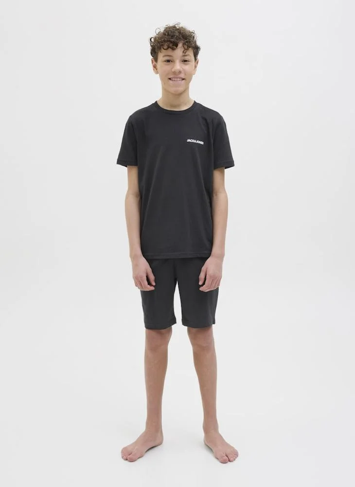 Jack & Jones Junior Youth Crew Neck T-Shirt And Shorts Set