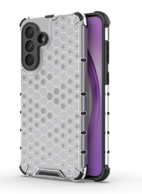 Case Cover Honeycomb Case Shockproof Camera Protection Cover Compatible with  Samsung galaxy A56 (White Clear)