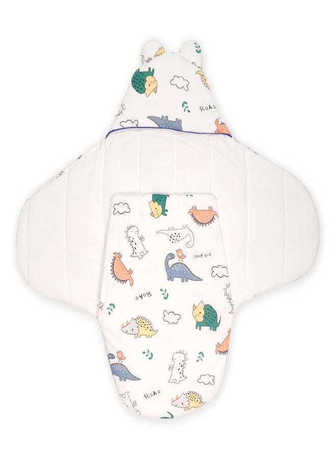 Kicks & Crawl Jurrasic Cuddles Carry Nest |Cotton Sleep nest for Infants & New Born Baby | Portable/Travel & Skin Friendly | 0-6 Months - Image 3