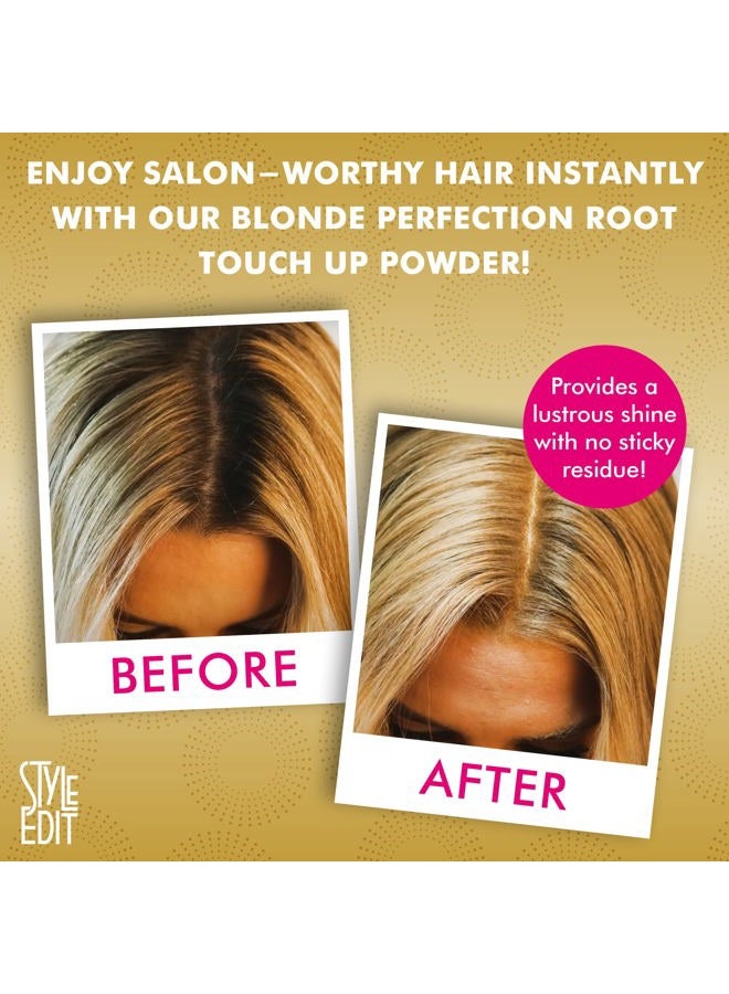 STYLE EDIT Root Touch Up Powder for Medium Blonde Hair by Style Edit | Temporary Color for Dark Roots, Highlights, Grays, Thinning Hair and Hairline - 2 Pack - Image 3