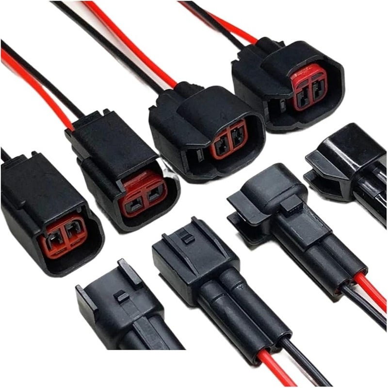 Automotive Ignition Coil Connector 2Pin Wiring Harness Waterproof 5 Sets 23H Female - Image 3