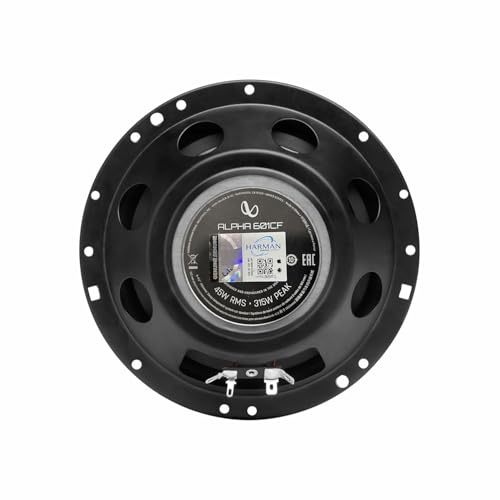 Infinity Car Component Speaker Alpha 601CF | Peak Power - 315W | RMS Power - 45W | 6.5 Inch 2-Way Component Car Speaker (Black) - Image 4