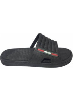 Gezer 12466 Black Non-Slip Beach Pool Bathroom Men's Daily Slippers  - Image 2