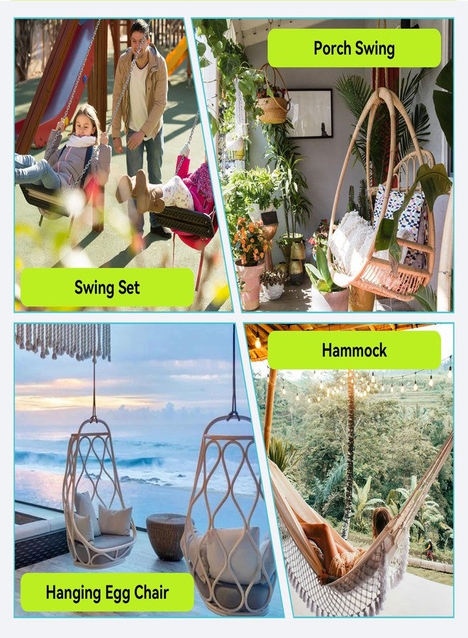 EFEALL Swing Hangers for Wooden Beam, 2 Pack Stainless Steel 2400 LB Capacity Swing Hardware for Hammock, Porch, Yoga Seat, Heavy Duty Hangers for Indoor & Outdoor Use - Image 5