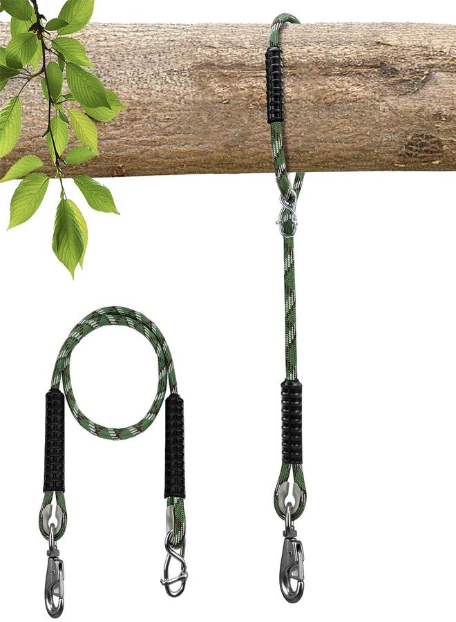 Dakzhou Adjustable Hammock Tree Straps Heavy Duty Tree Swing Rope 3.9Ft(47") 360° Rotation Tree Swings Hanging 1000lbs for Outdoor Swings Hammock Playground Set Accessories,1Pcs of Green - Image 1