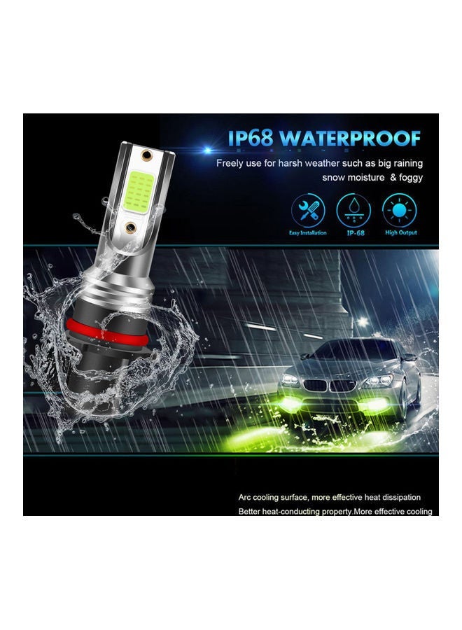 MUNTAQI Pack of 2 9006 30W 3000 Lumens Super Bright LED Headlights Bulbs IP68 Waterproof - Image 5