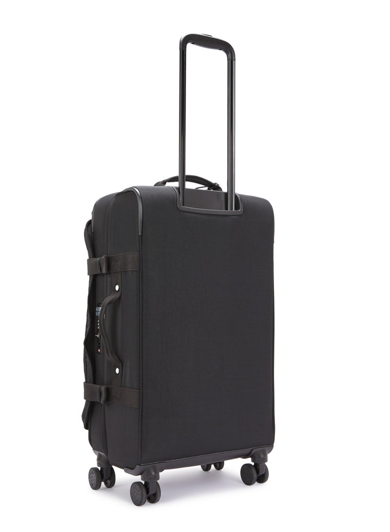 kipling Basic Plus Spontaneous Medium 4-Wheeled Suitcase 66cm/25inc, 3.72kg, 71L, Black Noir - Image 2