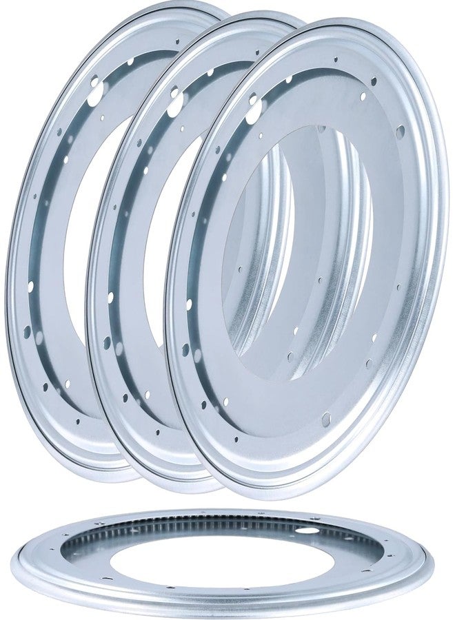 SEHOI 4 PCS 12 Inch Lazy Susan Turntable Hardware,360°Rotating Swivel Plate,5/16 Thick Turntable Bearing Plate, Round Lazy Susan Rotating Hardware for Table - Image 1