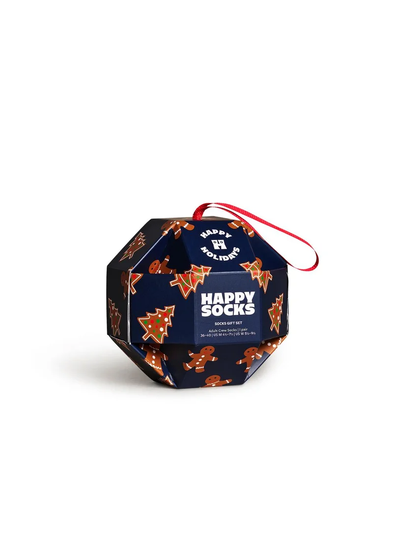 هابي سوكس 1-PACK GINGERBREAD COOKIES SOCKS GIFT BOX