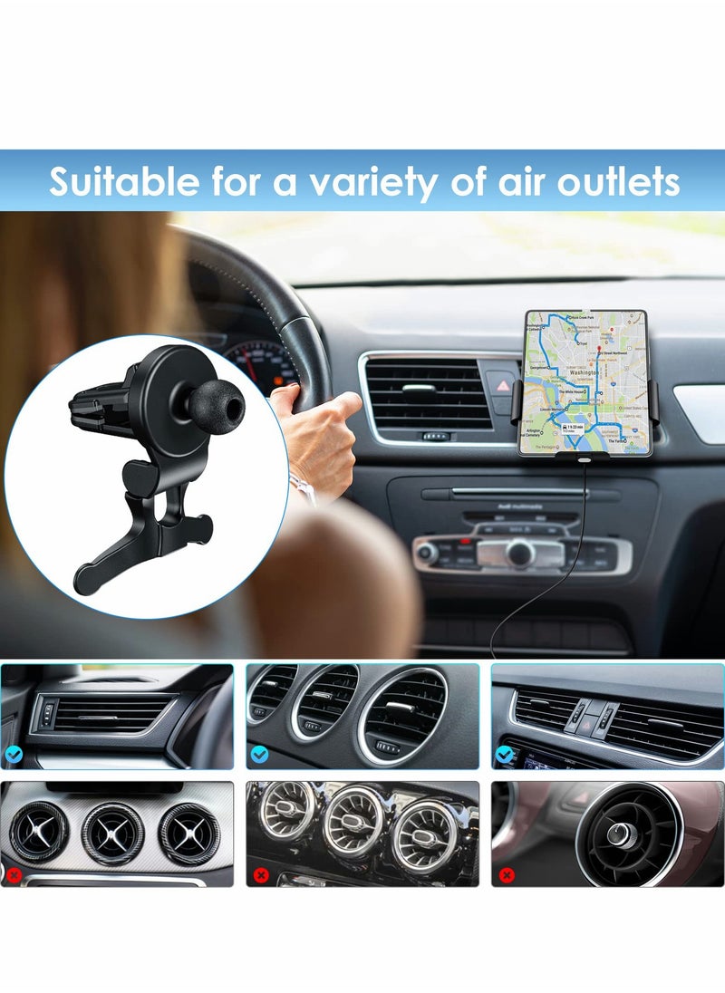 Excefore Dual Coils Fast Wireless Car Charger for Z Fold 4/3 Mount 15W Smart Qi Holder Air Vent Dashboard Compatible with Samsung Galaxy 4/3/2, iPhone 14/13/Samsung S22 Ultra/S21  - Image 5