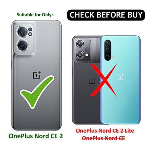 Winble Back Case Cover for OnePlus Nord CE 2 5G Back Cover Metal Camera Guard Acrylic Clear Protective Back Cover for OnePlus Nord CE 2 5G / One Plus Nord CE 2 5G (Green) - Image 2