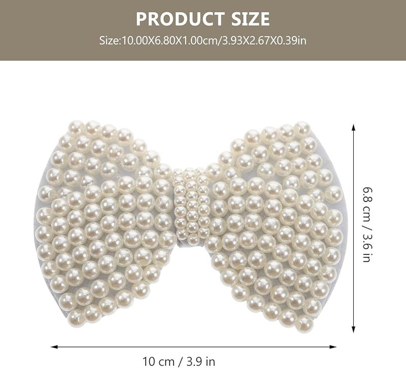 White Bowknot Applique Patch Lightweight Decorative Embellishment for Clothing Shoes Skirts Hair Accessories DIY - Image 2