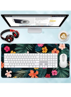 Generic Large Gaming Mouse Pad Palm Leaves Pretty  ,Extended Large Mouse Mat Desk Pad (70CM  x 30CM  x 2MM ) ,Stitched Edges Non Slip Mousepad for Computer ,Office ,Keyboard and Laptop  - Image 3