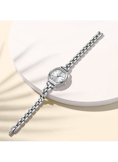 NAVIFORCE Elegant Women's Quartz Watch Classic Tonneau-Shaped Dial with Roman Numerals Stainless Steel Bracelet Sparkling Hour Markers Fashionable Timepiece for Everyday Wear and Special Occasions  - Image 3