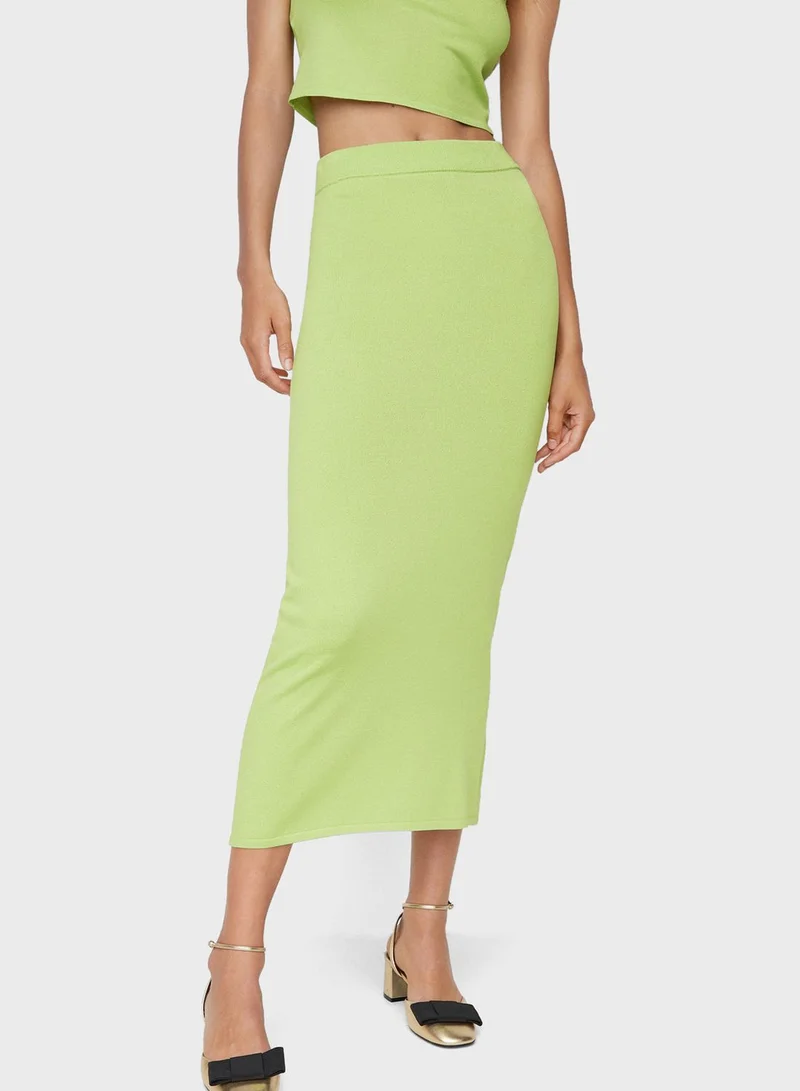 MANGO High Waist Skirt