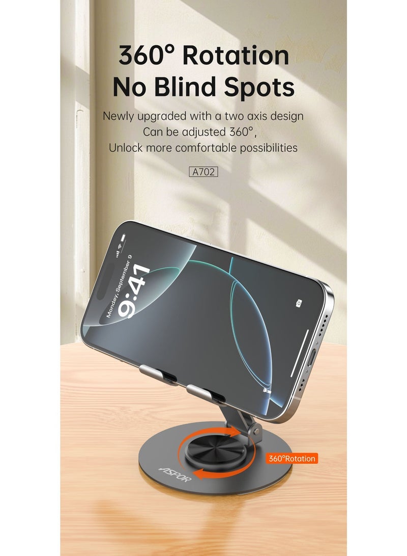 أسبور حامل جوال معدني ASPOR A702 – قوي، ثابت، وقابل للطي - Image 4