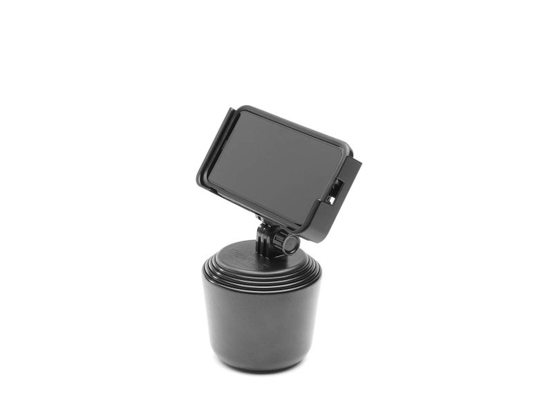 WeatherTech CupFone Two View – Adjustable, Universal Cup Holder Phone Mount Car & Truck Accessory – Best Design for iPhone & Smartphone Charging – Black Plastic Knobs - Image 3