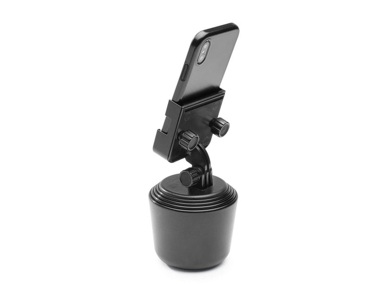 WeatherTech CupFone Two View – Adjustable, Universal Cup Holder Phone Mount Car & Truck Accessory – Best Design for iPhone & Smartphone Charging – Black Plastic Knobs - Image 5