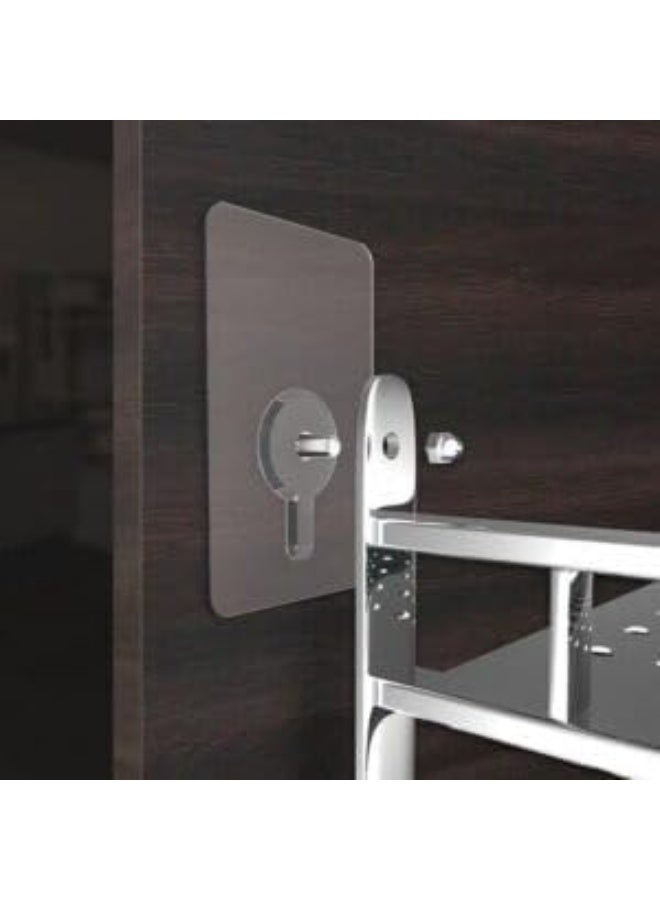 5-piece set of transparent self-adhesive hooks, an alternative to nails for hanging bathroom and kitchen utensils - Image 3