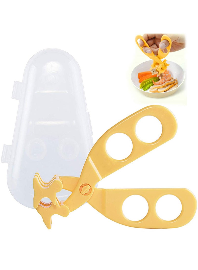 Baby Food Scissor Cutter, Multifunction Masher Grinder Chopper, Safe Food Slicer Shears with Travel Case, Supplementary Food Tool for Babies & Toddlers, BPA-Free, Portable & Easy to Clean  - Image 1