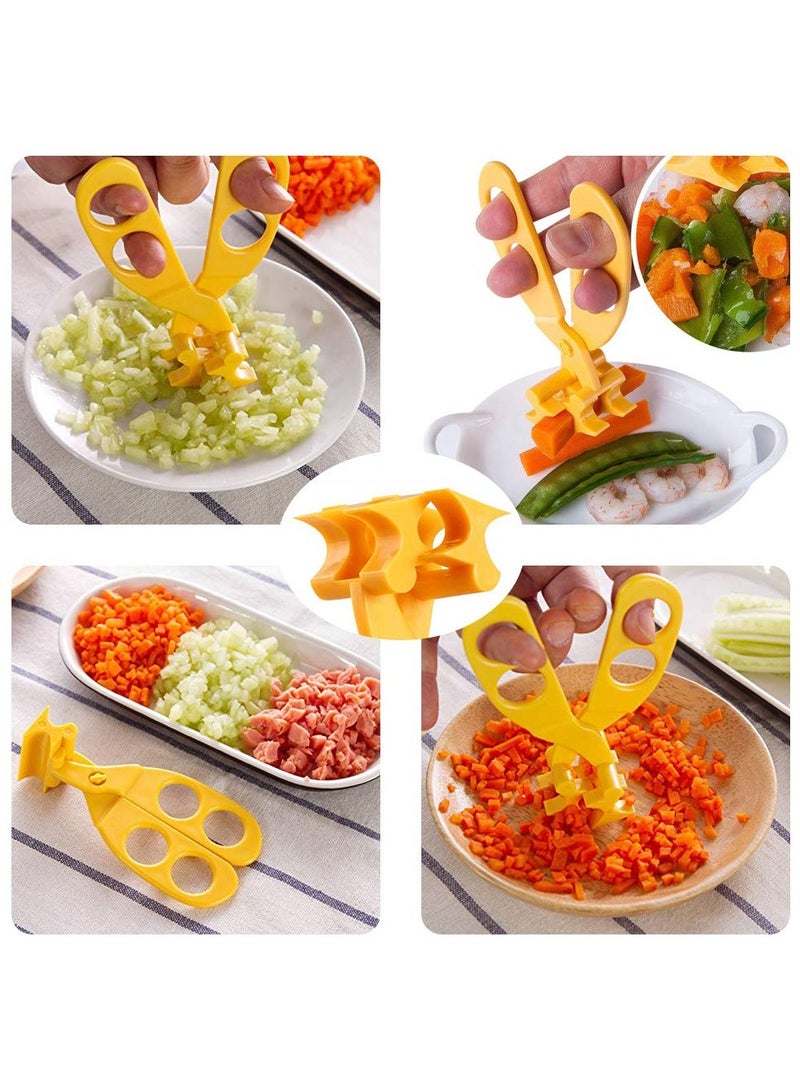 Baby Food Scissor Cutter, Multifunction Masher Grinder Chopper, Safe Food Slicer Shears with Travel Case, Supplementary Food Tool for Babies & Toddlers, BPA-Free, Portable & Easy to Clean  - Image 2