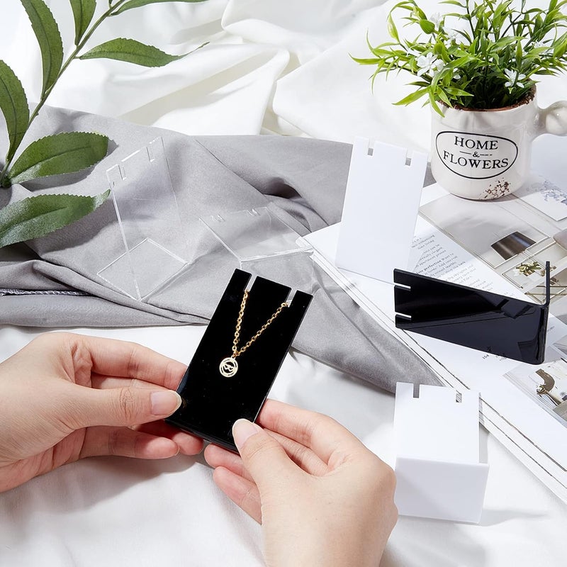 TPGP FINGERINSPIRE 6Pcs Acrylic L-shaped Earring Necklace Jewelry Display Stand Set - Image 3