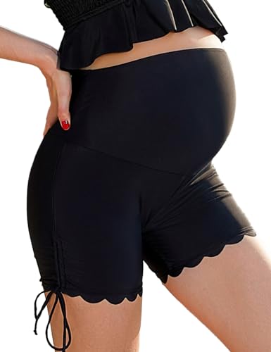 Bhome High Waisted Maternity Swim Bottom Black M - Image 1