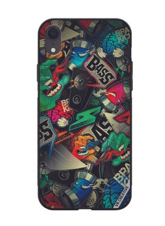 Protective Case Cover For Apple iPhone XR Bass Design Multicolour