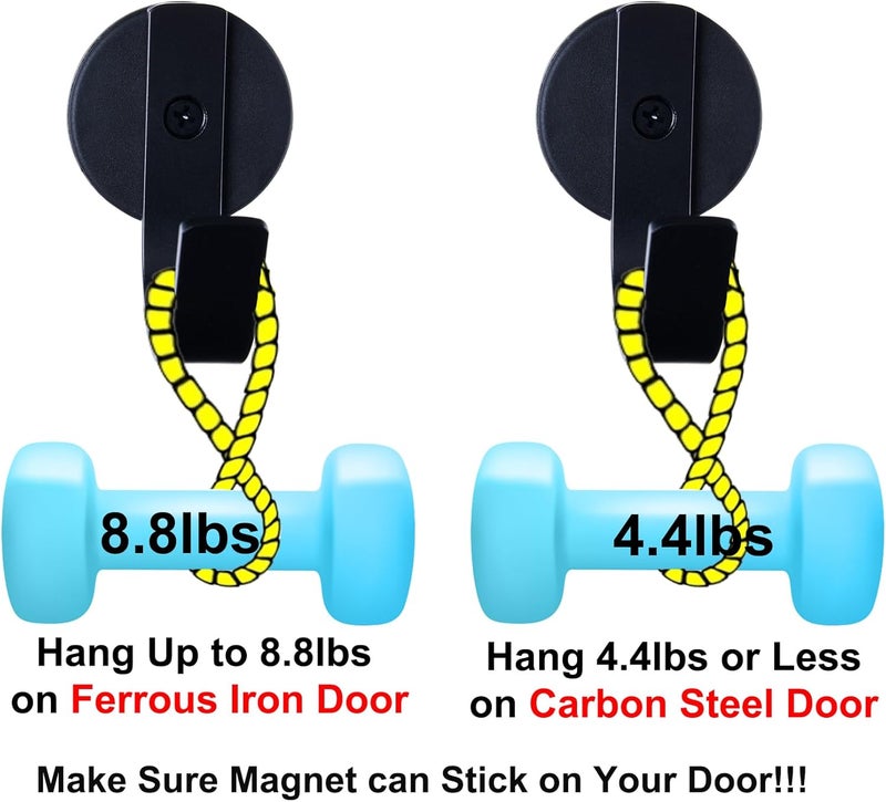 LEVOSHUA Magnetic Wreath Hanger for Metal Doors Only, Not for Wood Glass Doors, Front Door Wreath Hook Holder, Pack of 2 - Image 4