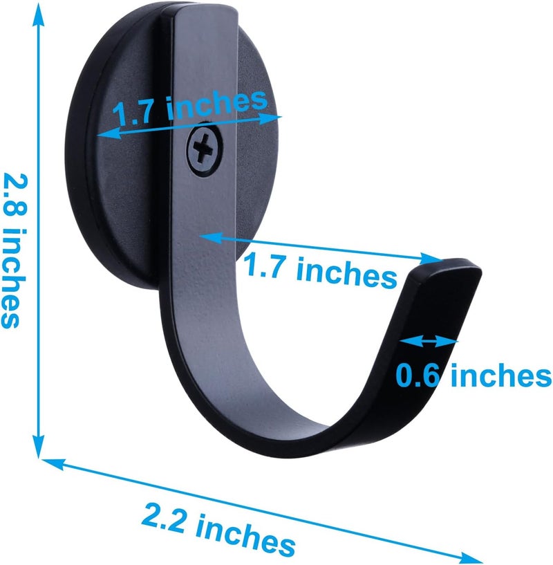 LEVOSHUA Magnetic Wreath Hanger for Metal Doors Only, Not for Wood Glass Doors, Front Door Wreath Hook Holder, Pack of 2 - Image 5