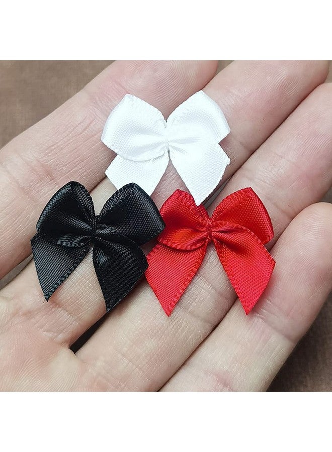 شينكو كرافت 60 قطعة من أقواس شريط الساتان الصغيرة التي يمكنك صنعها بنفسك باللون الأحمر لعيد الميلاد ديسمبر - Image 3