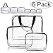 APREUTY APREUTY Clear Makeup Bags,  TSA Approved 6Pcs Toiletry Bags Set Waterproof Clear PVC with Zipper Handle Portable Travel  - Image 2