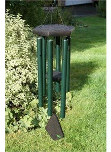 DigaNT Himalayan Melody Wind Chime Premiere Grande Series Tuned Forest Green 28 Inches Home Decoration Balcony Office Garden Decor Metal 6 Pipes Positive Vibrations  - Image 4