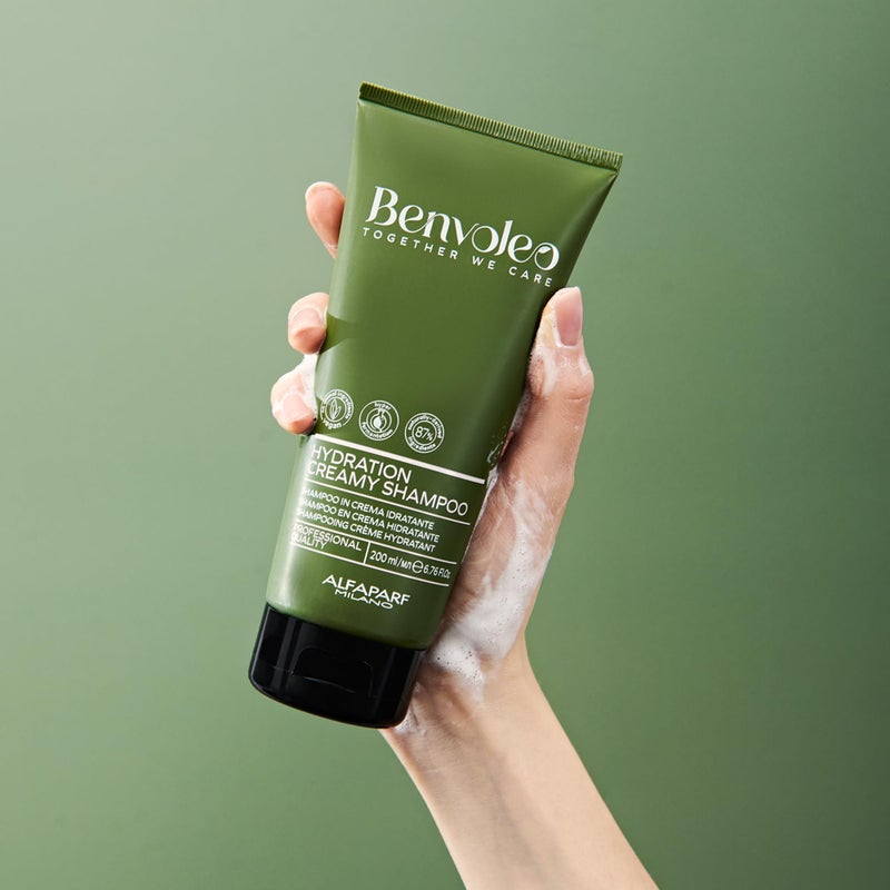 ALFAPARF MILANO Benvoleo Hydration Creamy Shampoo for Dry Hair - Clean, Vegan, Sustainable Hair Care - Sulfate Free Shampoo - Hydrates, Moisturizes, Nourishes - Natural Ingredients - 6.76 FL. Oz. - Image 2