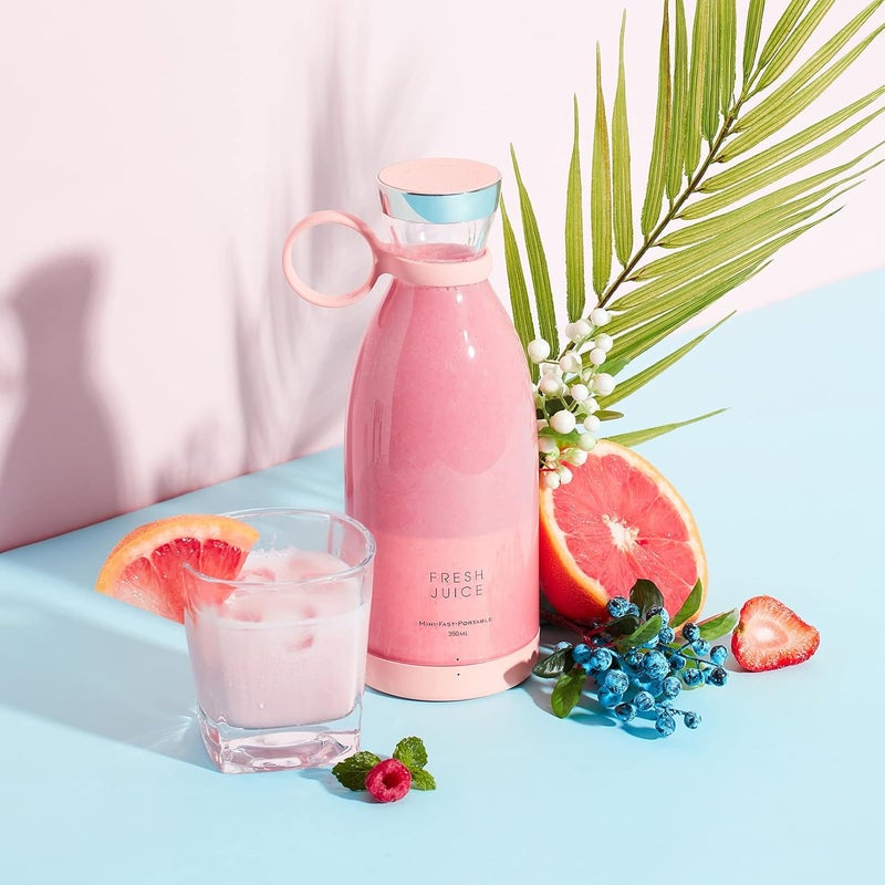 Eacam Portable Mini Fast Blender 350ml Juicer Cup with Wireless Charging 4 Blades for Smoothie Milkshake Juice Baby Food - Image 5